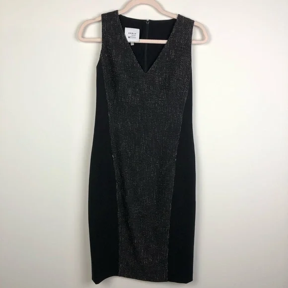 Akris Punto | Dresses | Akris Punto Black Sleeveless Pencil Dress With  Tweed Panel V Neck Size 4 | Poshmark